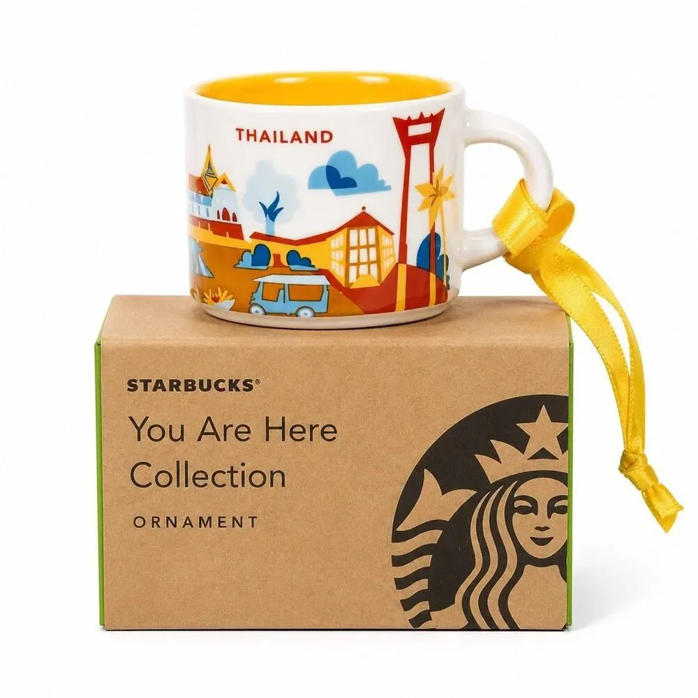Starbucks Thailand You Are Here 2oz Ornament Mug NIB Discontinued YAH